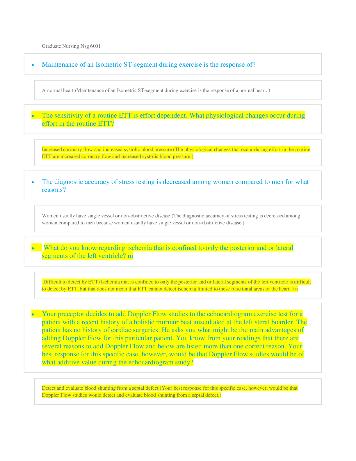 Preview image for NSG 6001 Midterm Exam Review